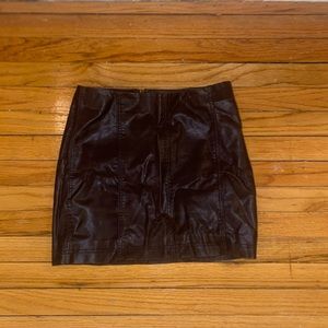 Free People Brown Mini Skirt Size 6